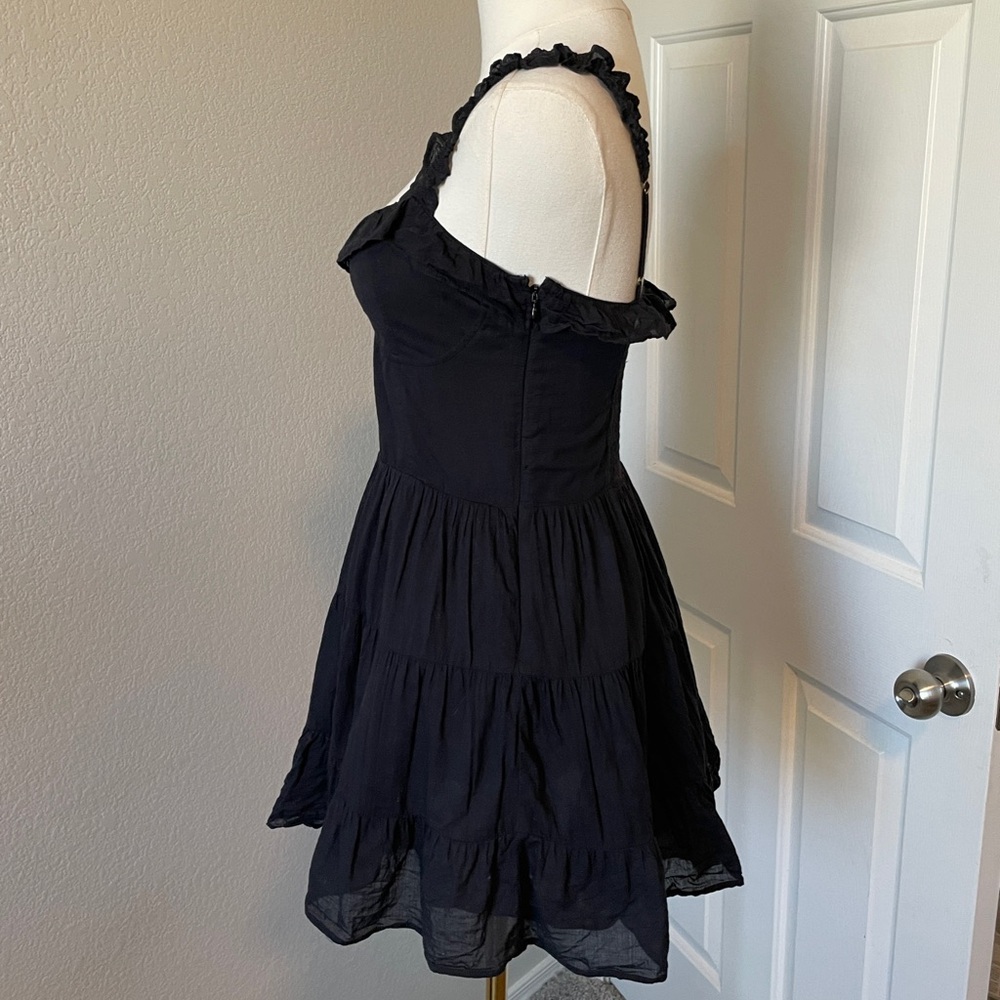 Show Me Your MuMu Black Ruffled Mini Dress - Picture 3 of 5